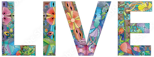 LIVE hand drawn lettering. Valentines Day poster, card, invitation and banner.