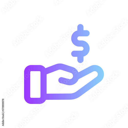 earn money gradient icon