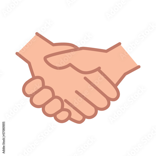 握手をする手のイラスト