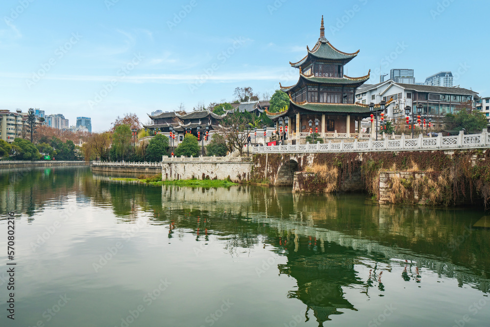 The natural scenery of Yulong River in Yangshuo, Guangxi, China