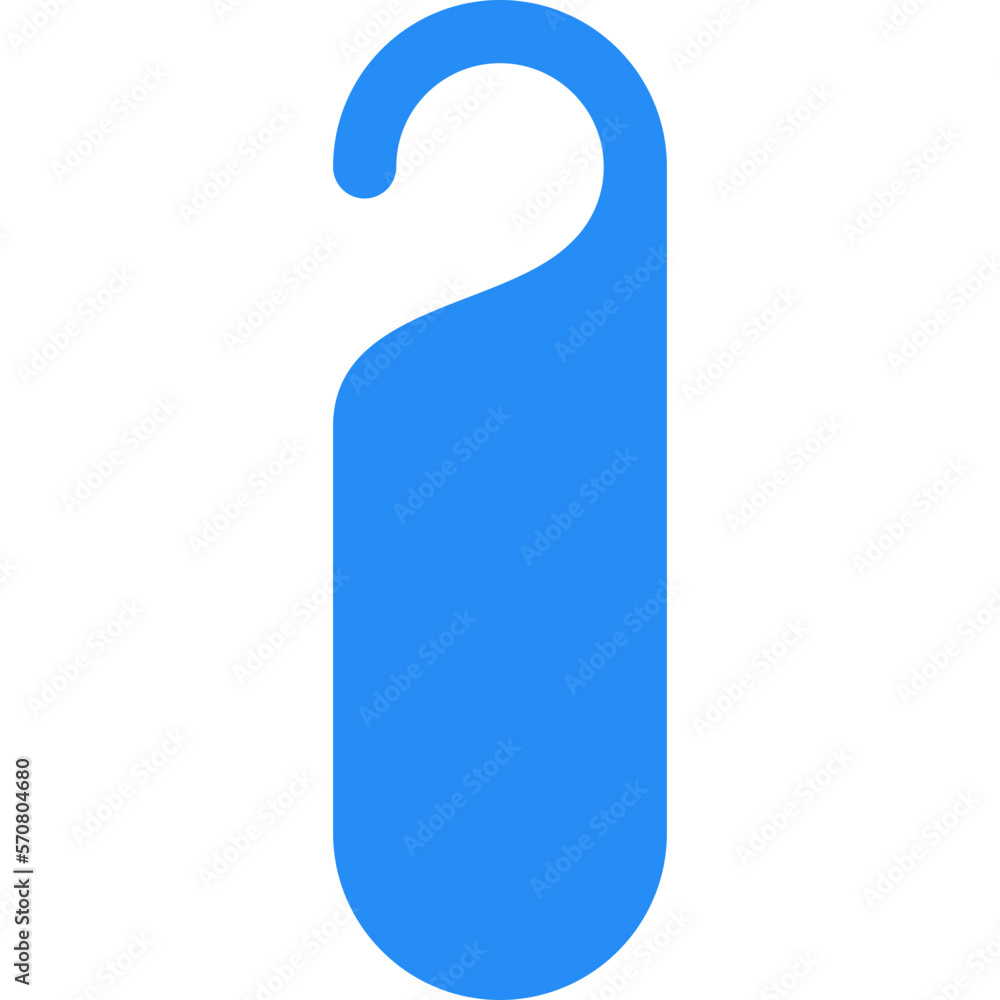 Blue Door Hanger Sign. Do Not Disturb Blue Door Hanger Sign. Do Not Disturb