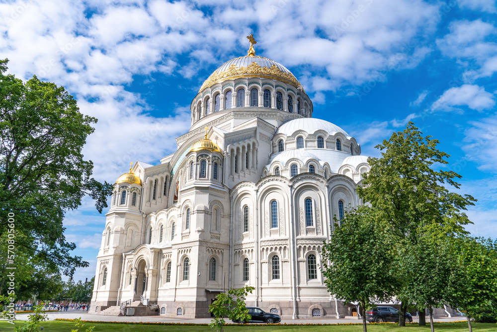 Naval Orthodox Cathedral of St. Nicholas in Kronstadt, Kotlin Island, Saint Petersburg, Russia