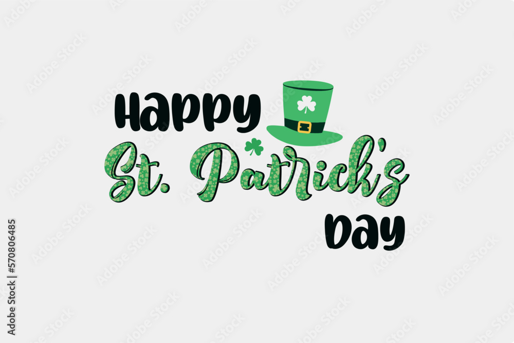 Happy St. Patrick's Day Sublimation T shirt design Happy St. Patrick's Day Sublimation T shirt design