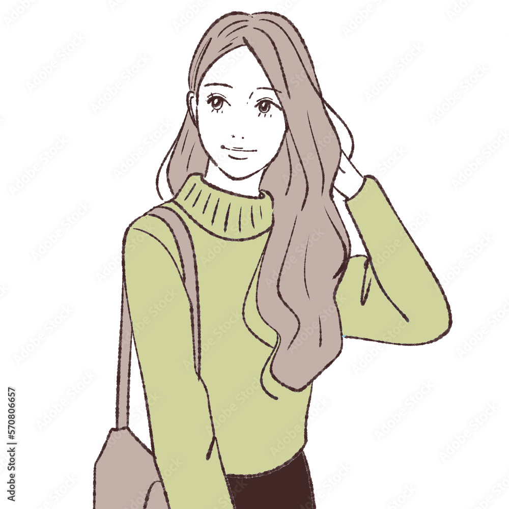 女性のイラスト素材 女性のイラスト素材
