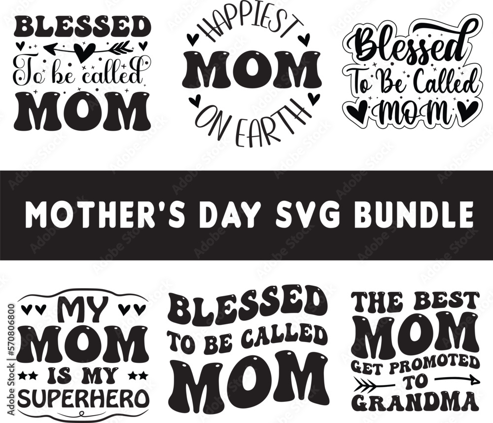 Mother's Day SVG T-shirt Design Bundle Mother's Day SVG T-shirt Design Bundle