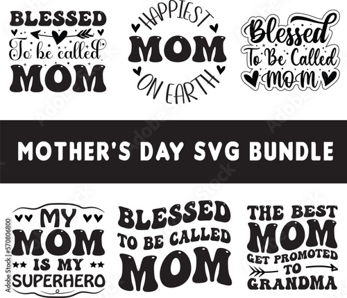 Mother's Day SVG T-shirt Design Bundle