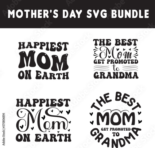 Mother's Day SVG T-shirt Design Bundle