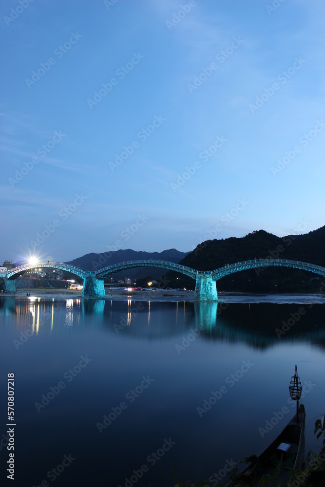 Obraz premium 錦帯橋 山口県観光岩国市横山 Kintai Bridge 