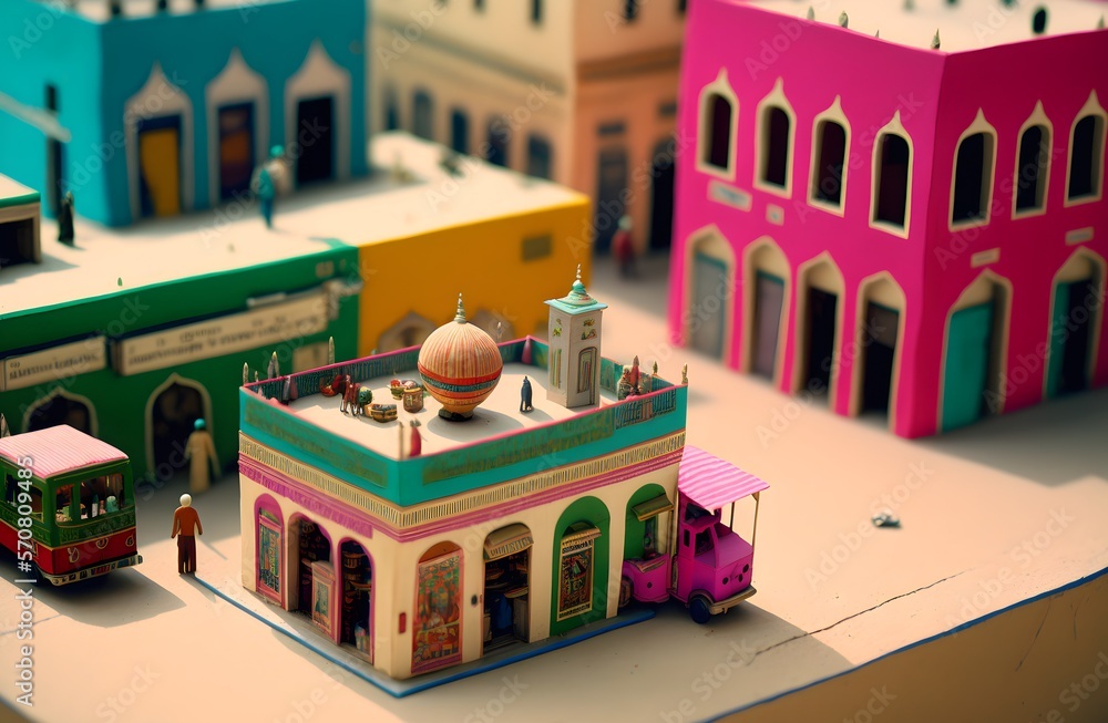 tiny diorama of delhi