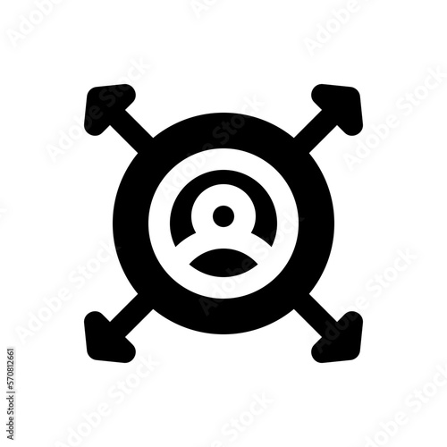 decision making glyph icon