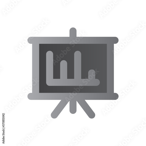 profits two tone gradient icon