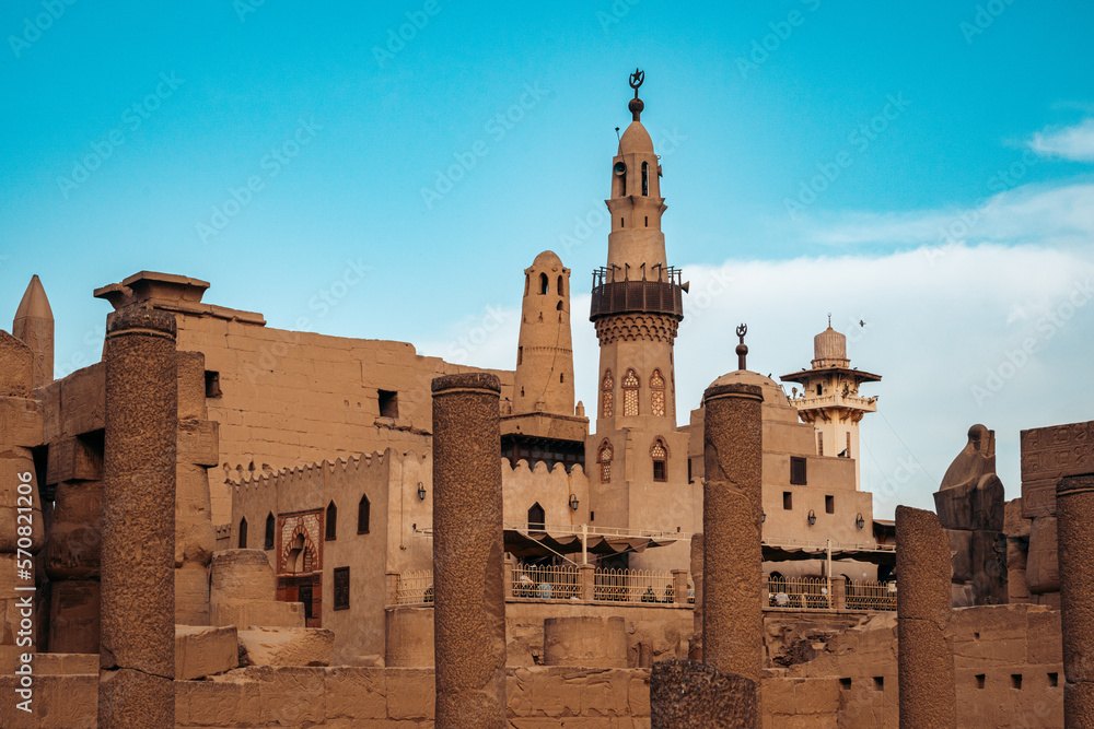 Mosque Built Atop Luxor Temple, Luxor Egypt