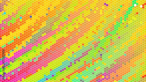 Colorful honeycomb pattern hexagonal background