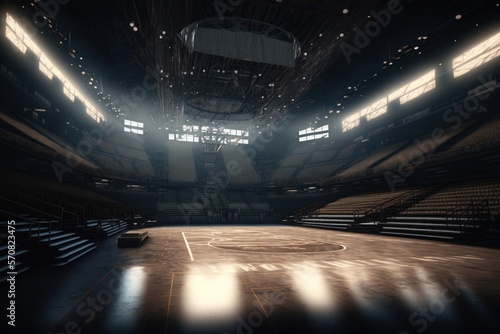 basketball Arena Generative AI © Yexl