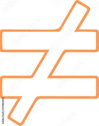 Not Equal to Sign
