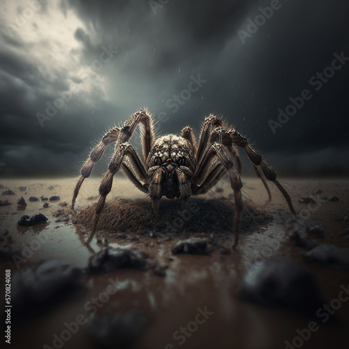 Spider coming down © Bibbo