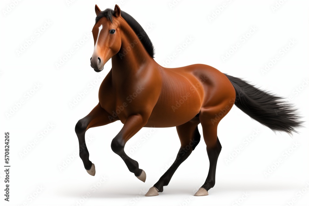 Horse isolated on white background
