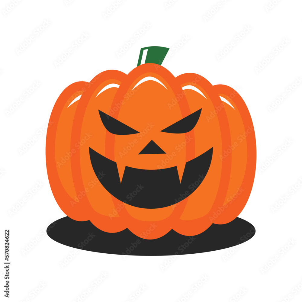 Jack O Lantern Pumpkin vector flat design art in cute style and smiling face. perfect for halloween content material element or icon ready to use editable Jack O Lantern Pumpkin vector flat design art in cute style and smiling face. perfect for halloween content material element or icon ready to use editable