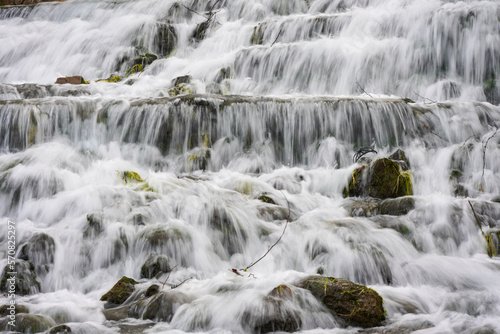 Long Exposure River Landscape During Fall