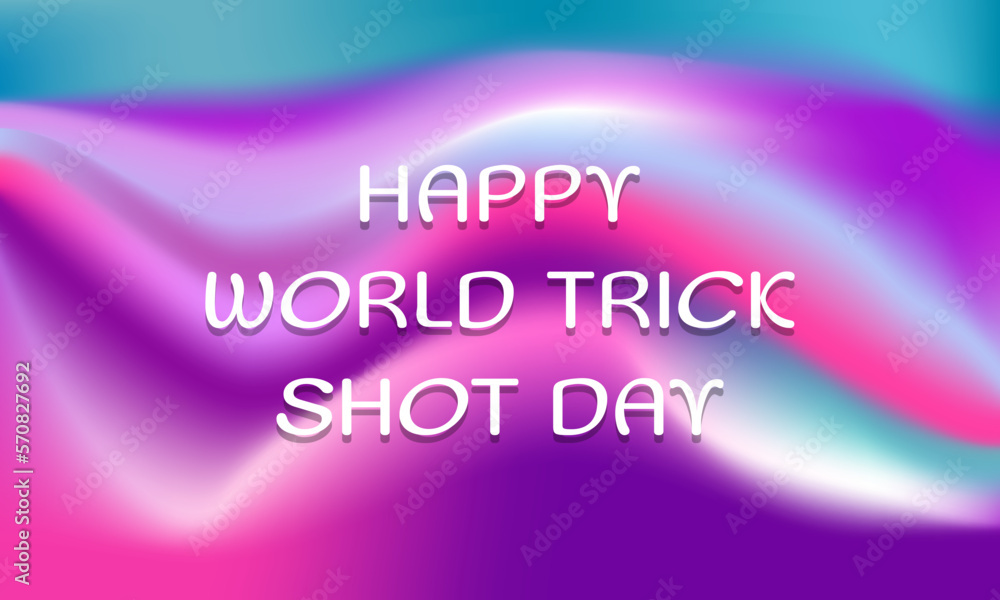 World Trick Shot Day. Geometric design suitable for greeting card poster and banner World Trick Shot Day. Geometric design suitable for greeting card poster and banner