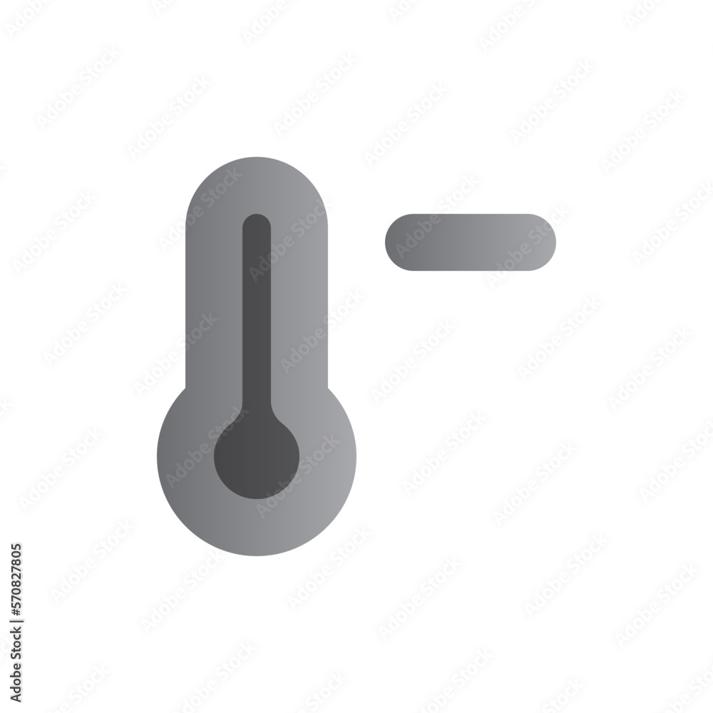 thermometer two tone gradient icon thermometer two tone gradient icon