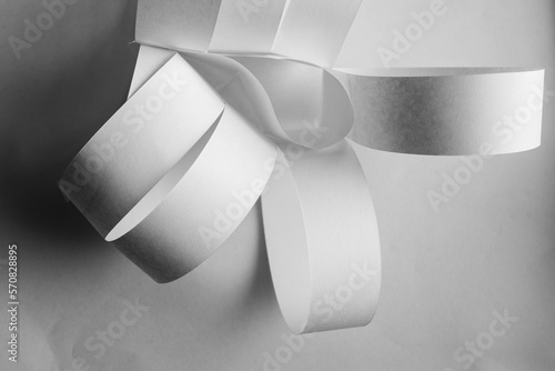 Abstract paper art in black and white photograpy photo
