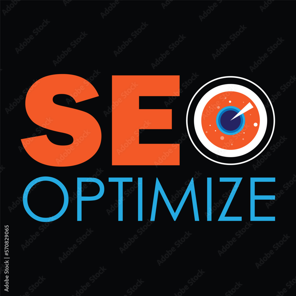 Fototapeta premium SEO OPTIMIZE logo Design Template