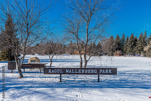 Raoul Wallenberg Park in Saskatoon, Canada photo