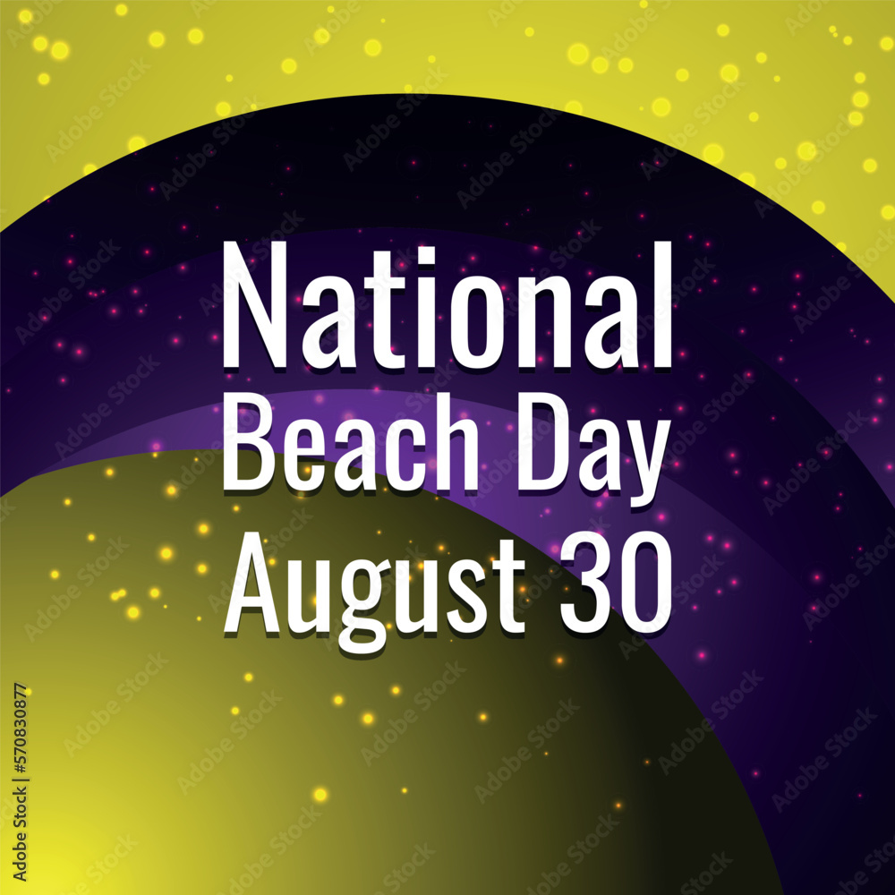 National Beach Day. Geometric design suitable for greeting card poster and banner
