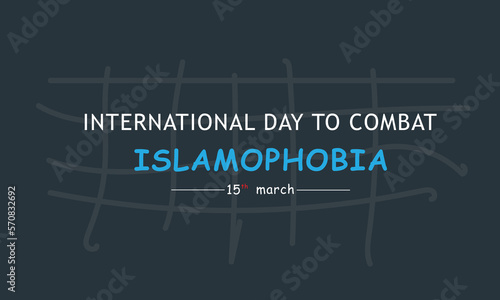 international day to combat islamophobia poster design