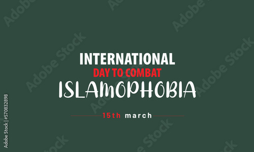 international day to combat islamophobia poster design