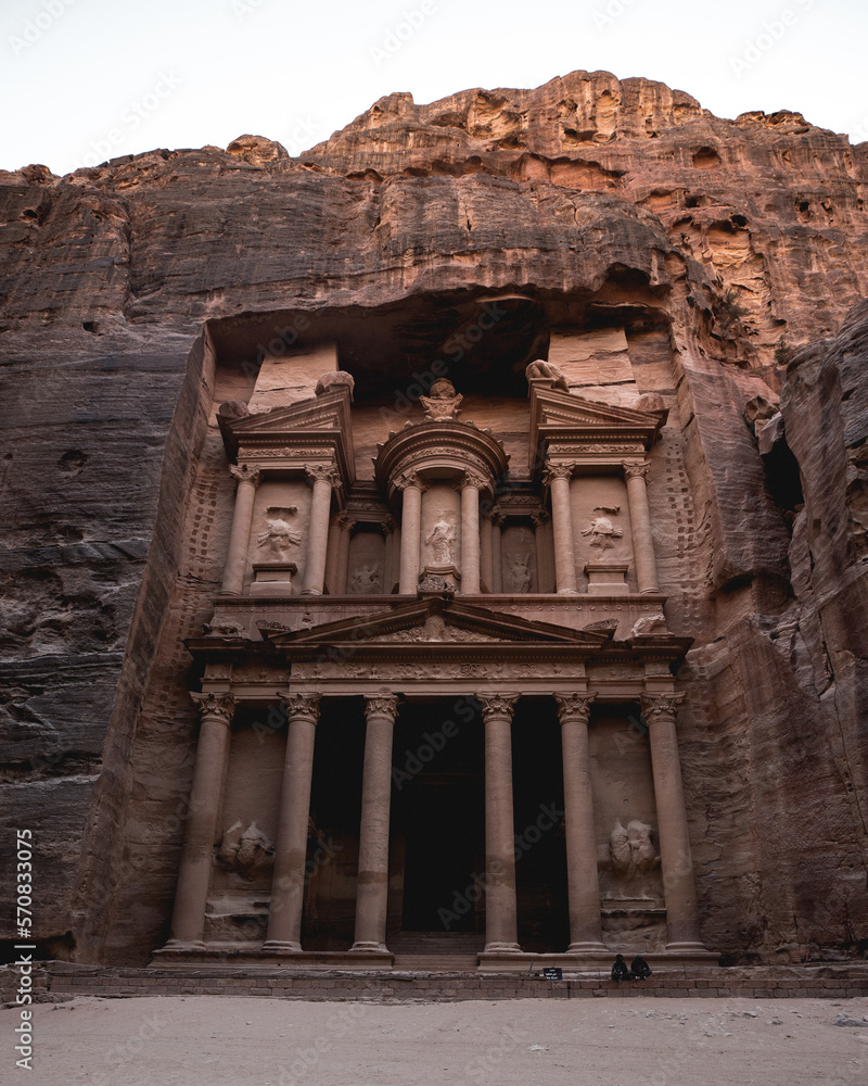 Petra monument in Jordan, Wadi Musa Petra monument in Jordan, Wadi Musa