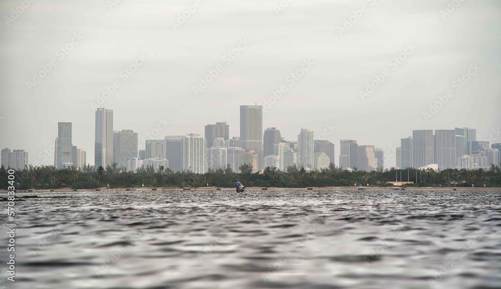 Obraz premium skyline Miami Florida sea panorama