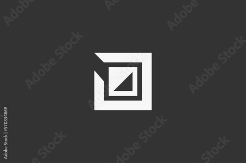 Illustration vector graphic of square minimalist