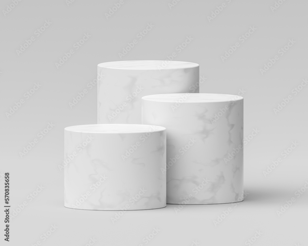 Abstract white marble podium stone isolated on modern 3d background with product display platform stand presentation concept or empty natural rock stage and blank minimal advertising show sale studio. Abstract white marble podium stone isolated on modern 3d background with product display platform stand presentation concept or empty natural rock stage and blank minimal advertising show sale studio.