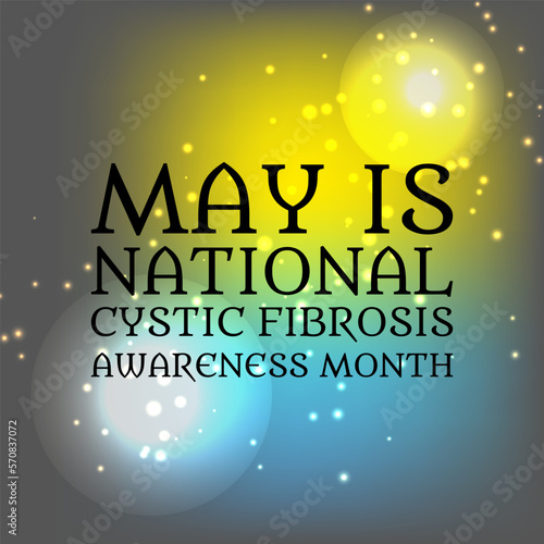 National Cystic Fibrosis Awareness Month. Geometric design suitable for greeting card poster and banner