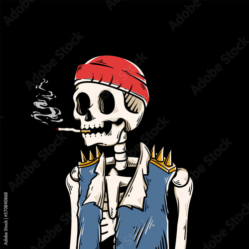 hand drawn skeleton character collection for nft or future games
