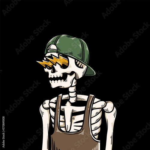 hand drawn skeleton character collection for nft or future games