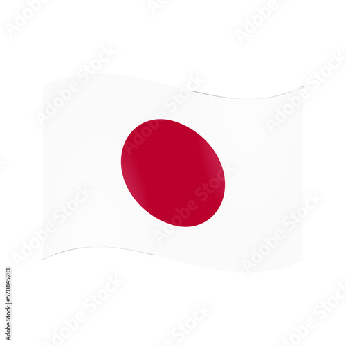 The national flag of Japan