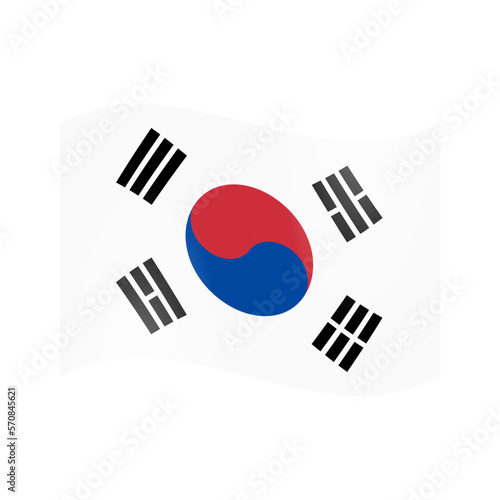 The national flag of South Korea