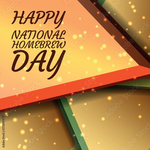 National Homebrew Day. Geometric design suitable for greeting card poster and banner