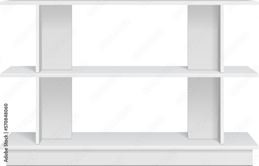 Mockup Display Rack Showcase For Supermarket With Retail Shelves. Front View 3D. Illustration Isolated On White Background. Mock Up Template Ready For Design. Product Advertising. Mockup Display Rack Showcase For Supermarket With Retail Shelves. Front View 3D. Illustration Isolated On White Background. Mock Up Template Ready For Design. Product Advertising.