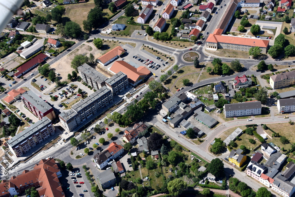 Torgelow, Stadtmitte mit alter Post 2016 Torgelow, Stadtmitte mit alter Post 2016