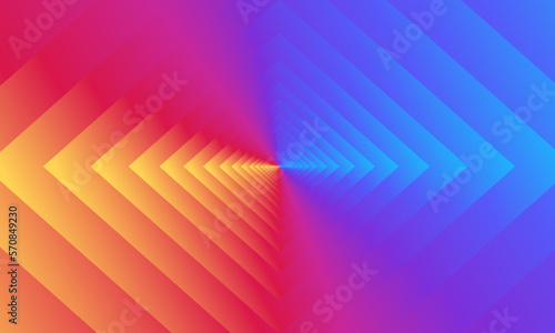 Vector abstract colorful geometric landing wave line page flat background. 