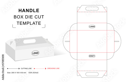 Wallpaper Mural Carrier box die cut template with 3D blank vector mockup for food packaging Torontodigital.ca