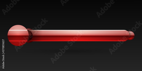 Elegant glossy red lower third screen title banner for video streaming and broadcasting