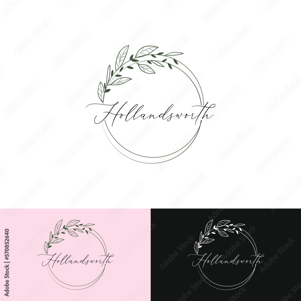 Botanical or Floral Logo Design Botanical or Floral Logo Design