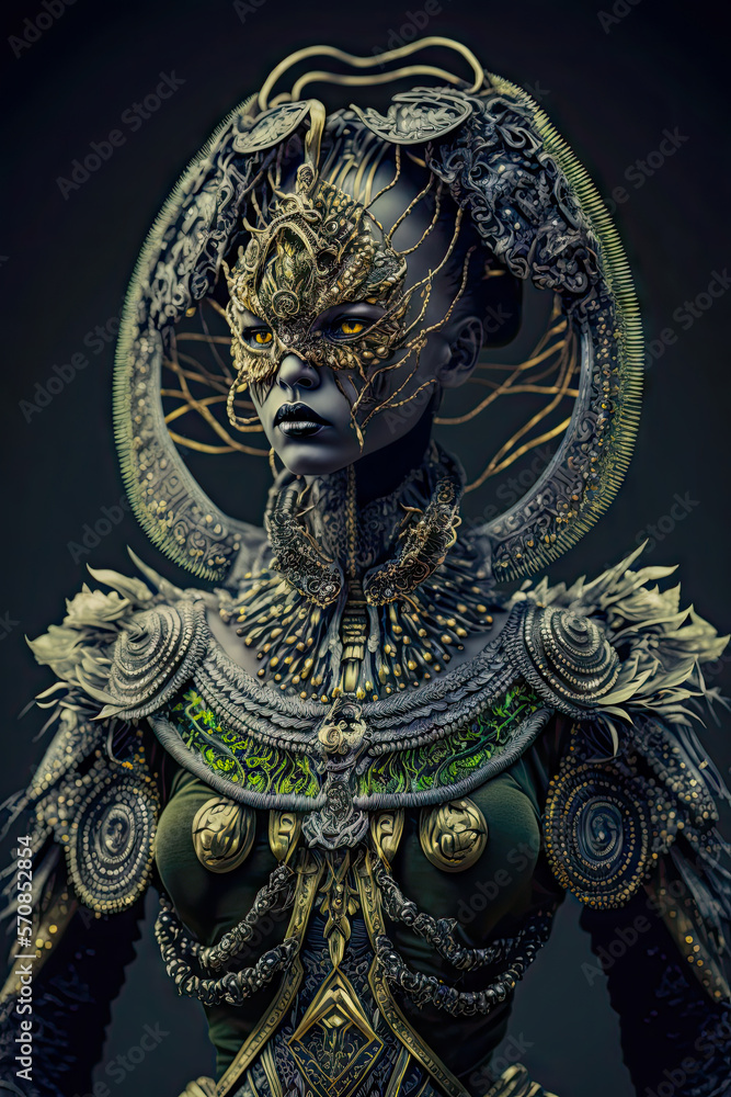 Fototapeta premium illustration of the fantastic alien