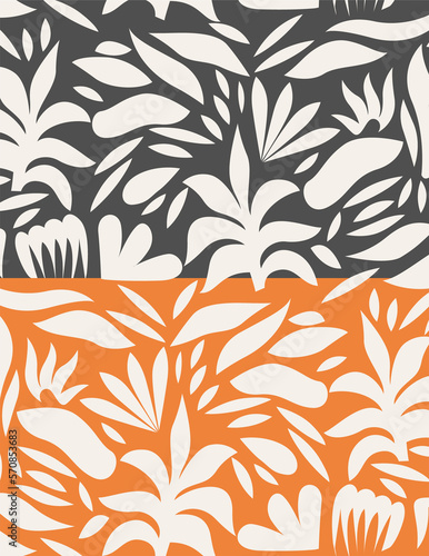 seamless pattern with leaves