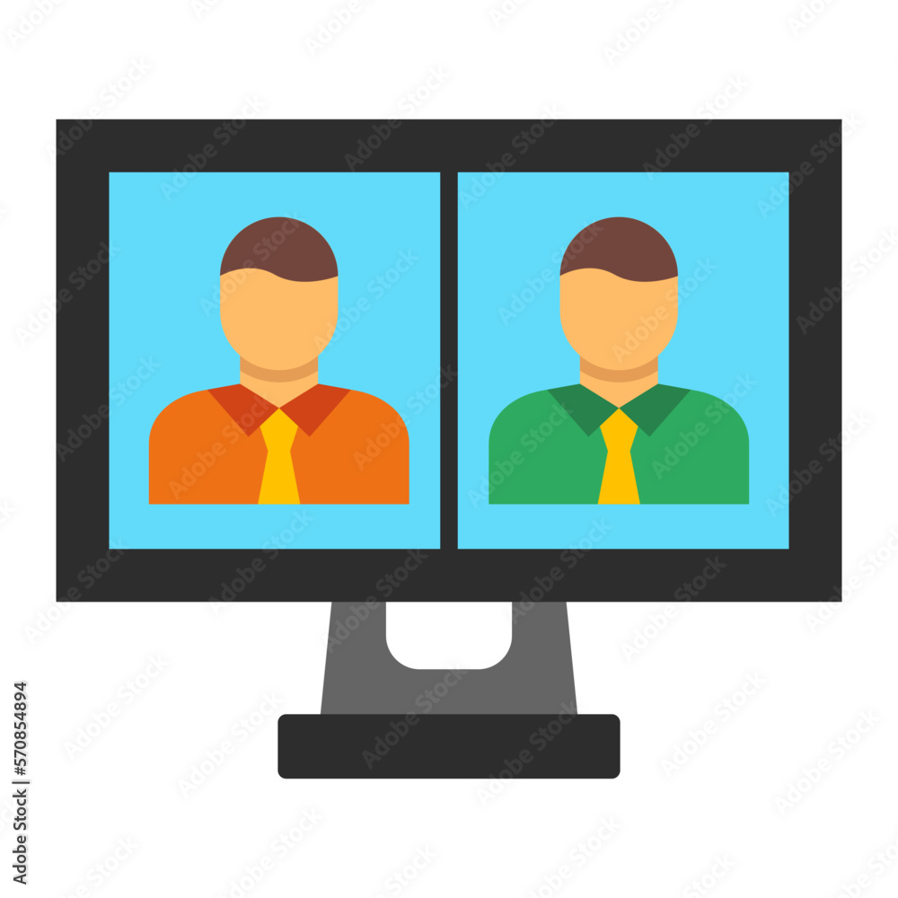 Video Call Flat Icon Video Call Flat Icon